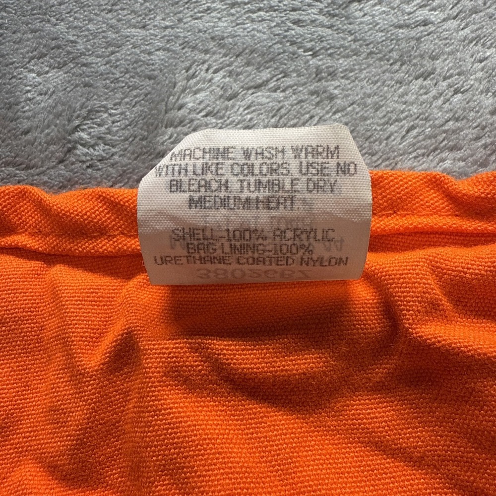 Vintage Walls Orange Hunting Shooting Vest Size L Made In USA - Picture 6 of 11